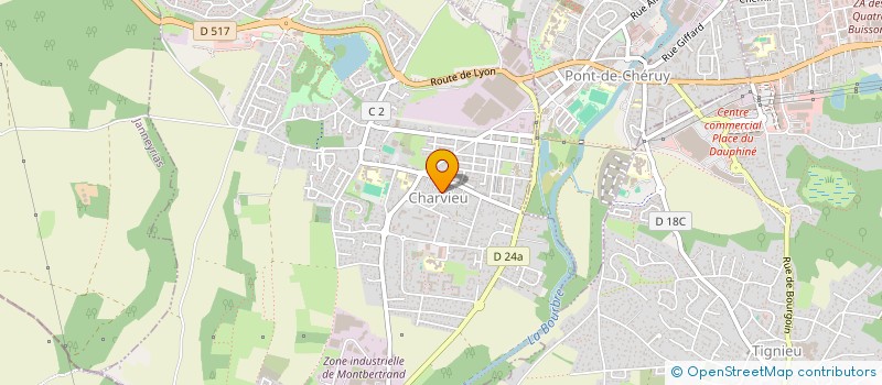 localisation de l'entreprise SCI AMC  CHARVIEU-CHAVAGNEUX