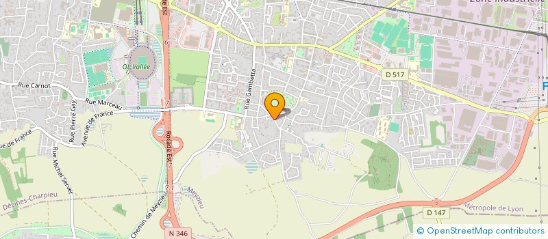 localisation de l'entreprise SCI AMC  MEYZIEU