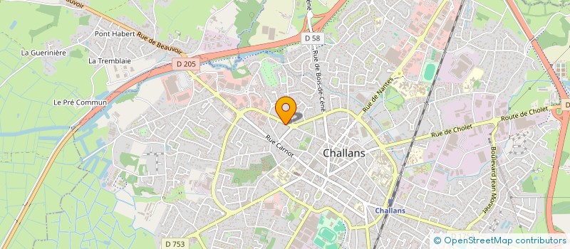 localisation de l'entreprise SCI AMC L'AURORE à CHALLANS