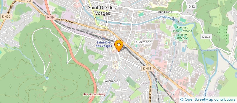 localisation de l'entreprise SCI AMCA à SAINT-DIE-DES-VOSGES