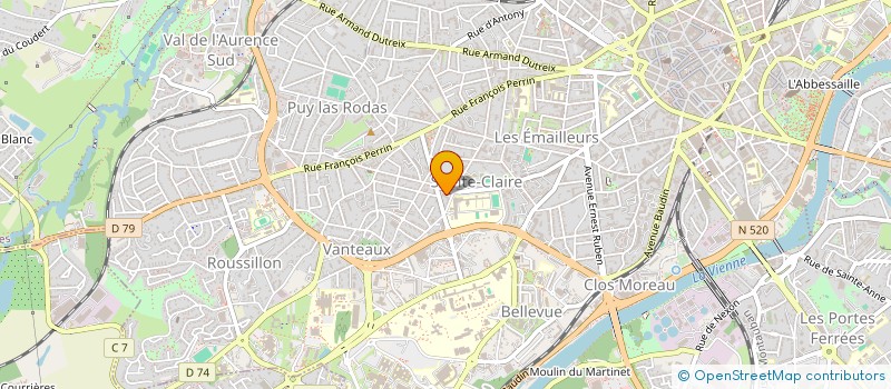 localisation de l'entreprise SCI AMCC à LIMOGES