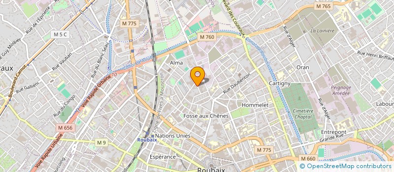 localisation de l'entreprise SCI AMCENA  ROUBAIX