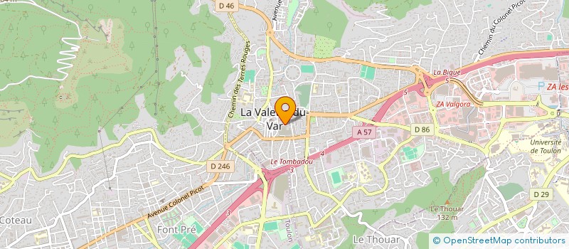 localisation de l'entreprise SCI AMCG à LA VALETTE-DU-VAR