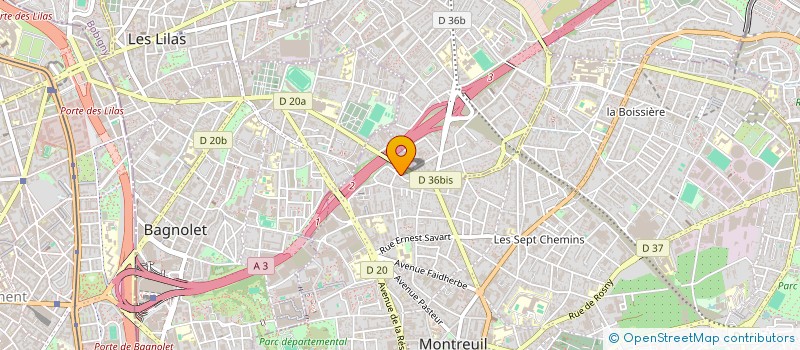 localisation de l'entreprise SCI AMCO à MONTREUIL