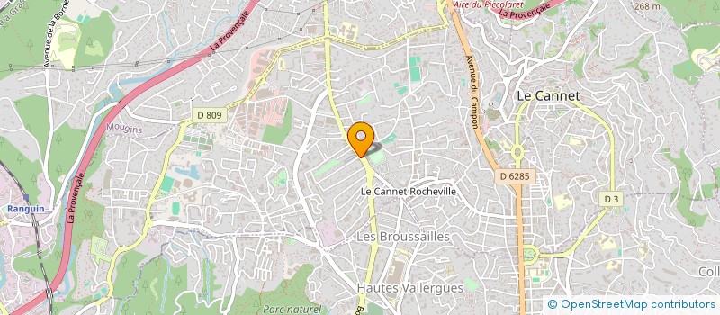 localisation de l'entreprise SCI AMCV à LE CANNET