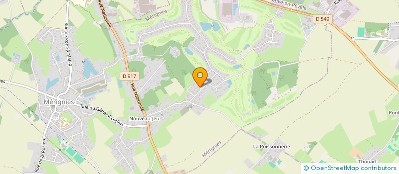 localisation de l'entreprise SCI AMCV à MERIGNIES