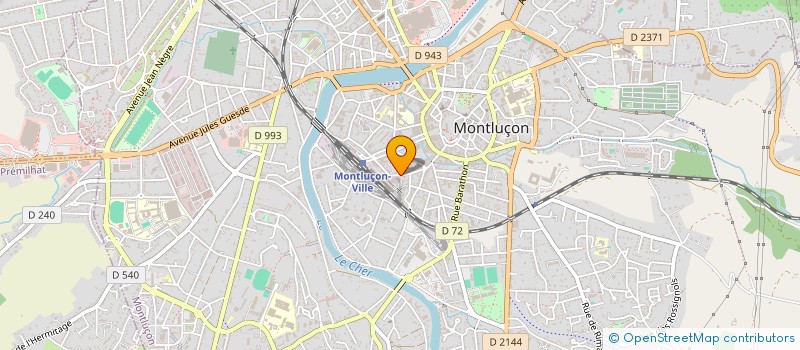 localisation de l'entreprise SCI AMD à MONTLUCON