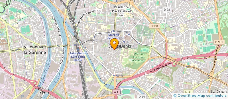 localisation de l'entreprise SCI AMD  SAINT-DENIS