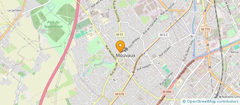 localisation de l'entreprise SCI AMD2021  MOUVAUX