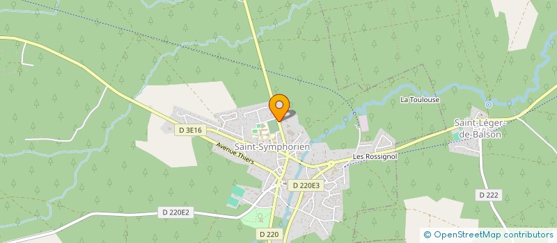 localisation de l'entreprise SCI AMDH  SAINT-SYMPHORIEN