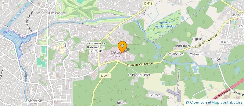 localisation de l'entreprise SCI AMDI à CAPBRETON