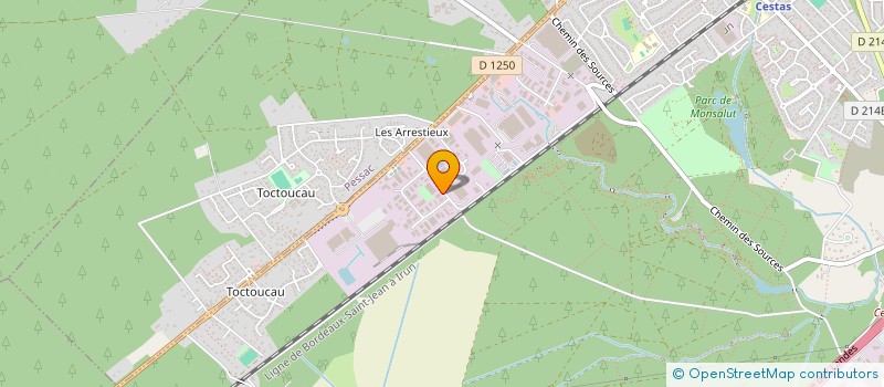 localisation de l'entreprise SCI AME  CESTAS