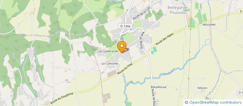 localisation de l'entreprise SCI AME ET MOUR  BELLEGARDE-POUSSIEU