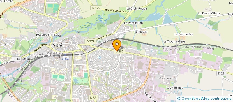 localisation de l'entreprise SCI AMEAJY  VITRE