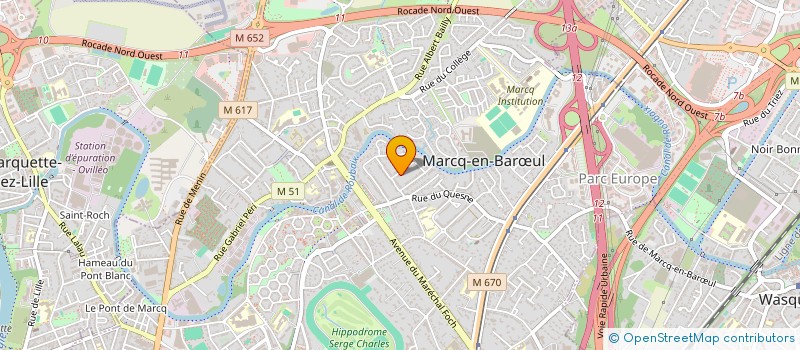 localisation de l'entreprise SCI AMECA à MARCQ-EN-BARŒUL