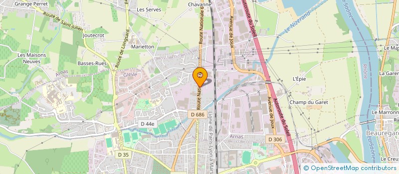 localisation de l'entreprise SCI AMECONICA  ARNAS