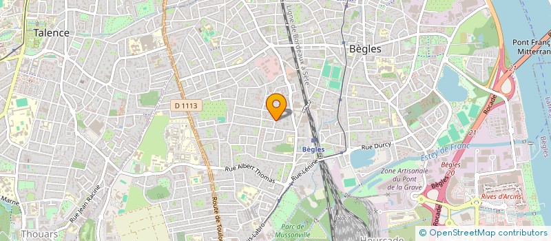 localisation de l'entreprise SCI AMEDEE BERQUE à BEGLES