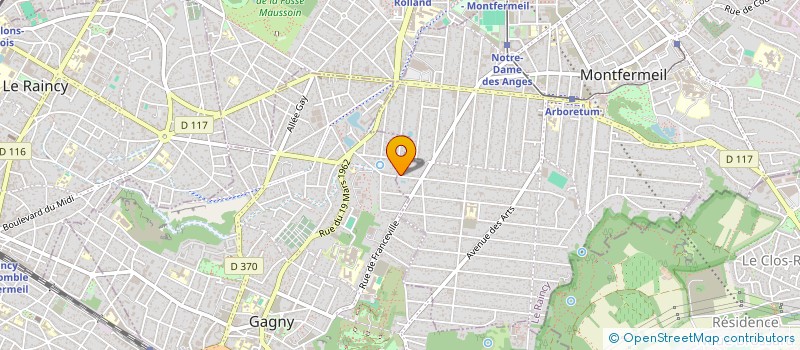 localisation de l'entreprise SCI AMEDI à MONTFERMEIL