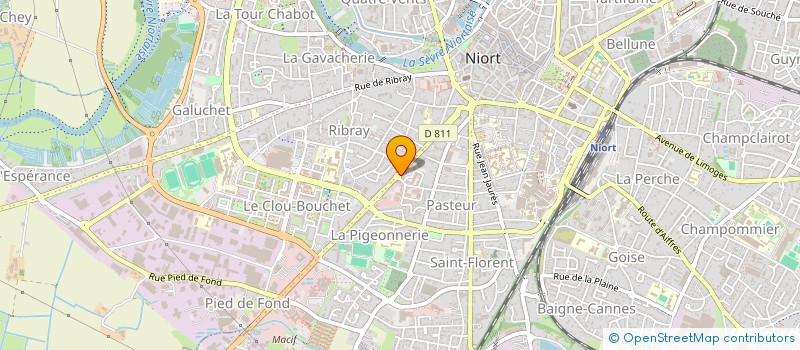 localisation de l'entreprise SCI AMEGAG  NIORT