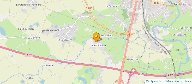 localisation de l'entreprise SCI AMEGAR  AUBIGNY-LES CLOUZEAUX