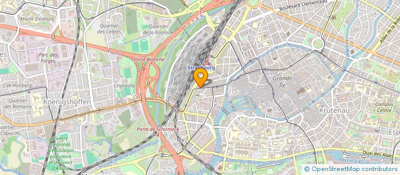 localisation de l'entreprise SCI AMEGO  STRASBOURG