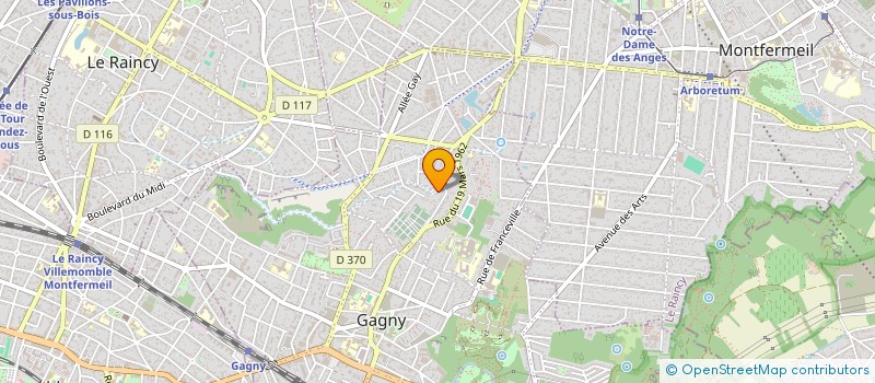 localisation de l'entreprise SCI AMEL à GAGNY