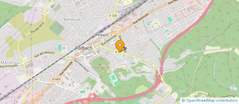 localisation de l'entreprise SCI AMEL ARAB  FORBACH