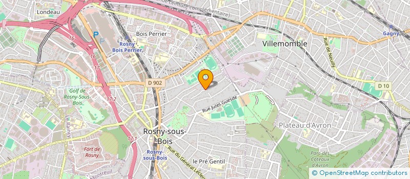 localisation de l'entreprise SCI AMELA à ROSNY-SOUS-BOIS