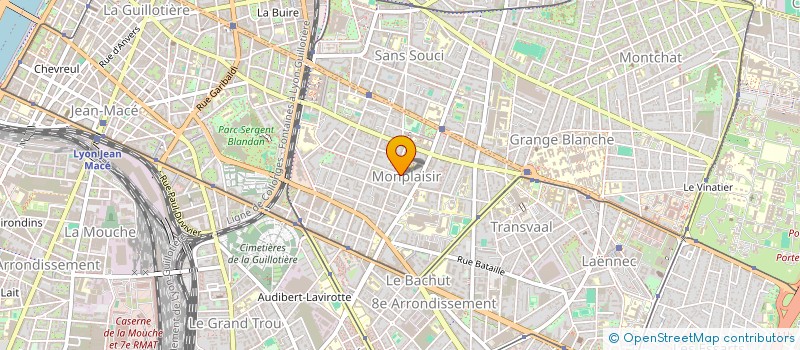 localisation de l'entreprise SCI AMELAURE  LYON 8EME