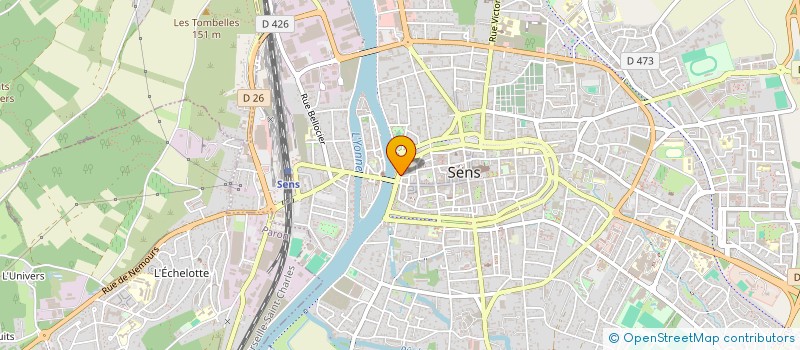 localisation de l'entreprise SCI AMELE à SENS