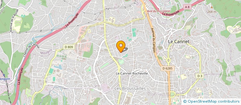 localisation de l'entreprise SCI AMELIE à LE CANNET