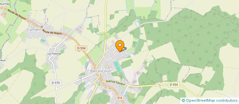 localisation de l'entreprise SCI AMELIE  BLERANCOURT