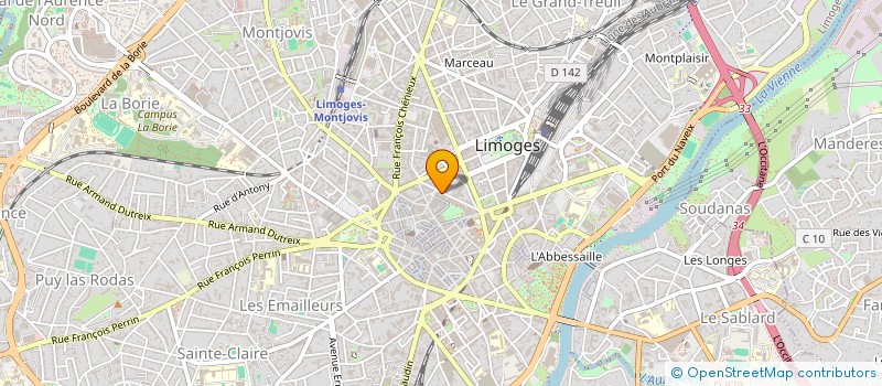 localisation de l'entreprise SCI AMELIE CARNOT à LIMOGES