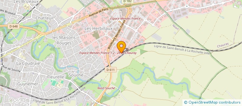 localisation de l'entreprise SCI AMELIE MARINE  NIORT