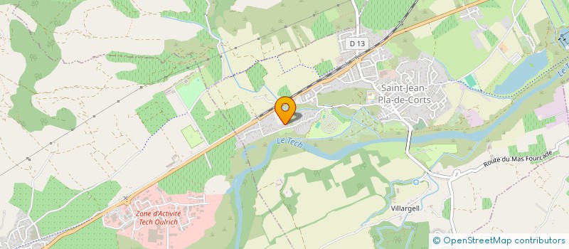 localisation de l'entreprise SCI AMELIE SUD  SAINT-JEAN-PLA-DE-CORTS