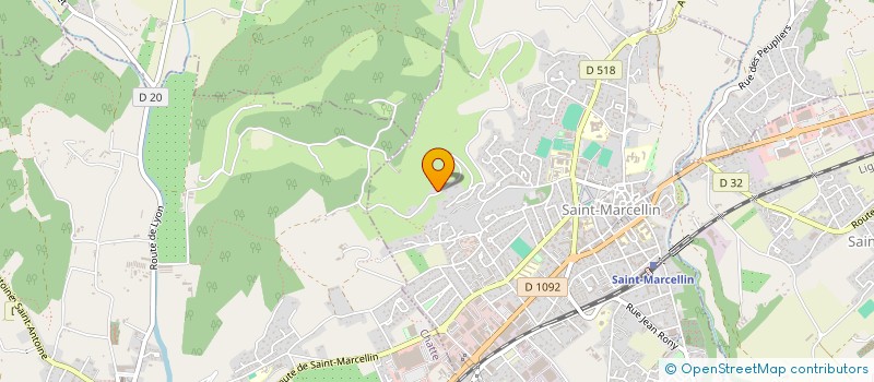 localisation de l'entreprise SCI AMELINA  SAINT-MARCELLIN