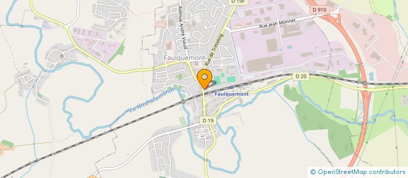 localisation de l'entreprise SCI AMELIS  FAULQUEMONT