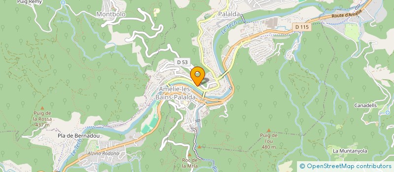 localisation de l'entreprise SCI AMELISSOT  AMELIE-LES-BAINS-PALALDA