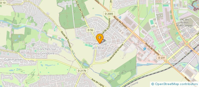 localisation de l'entreprise SCI AMELITEIX  CHANTELOUP-EN-BRIE