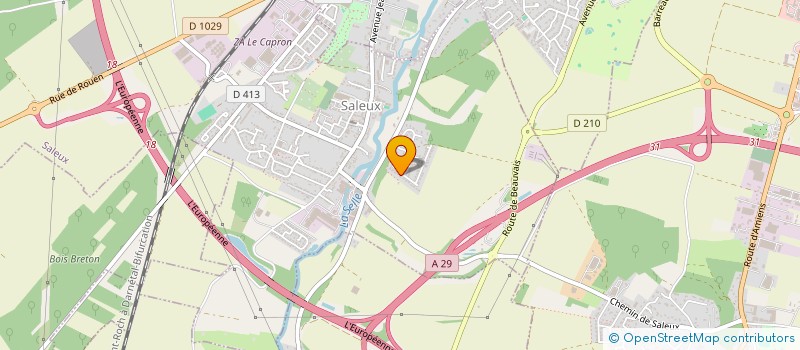 localisation de l'entreprise SCI AMELSI  SALEUX