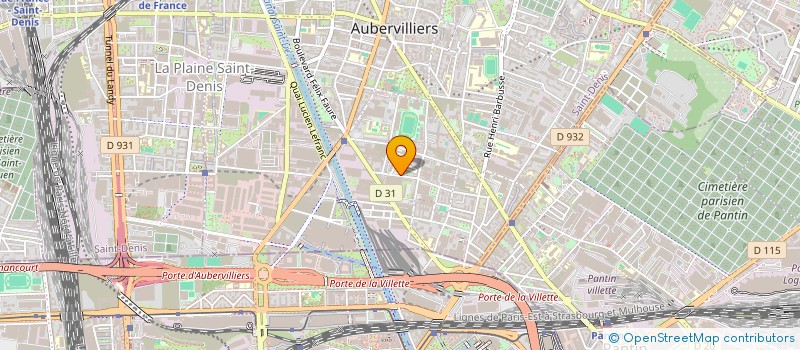 localisation de l'entreprise SCI AMENAGEMENT EUROPEENNE SIMAE  AUBERVILLIERS