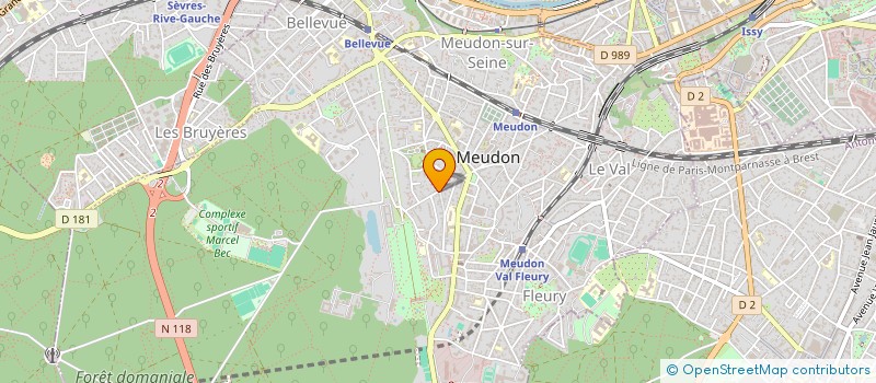 localisation de l'entreprise SCI AMENCEAU à MEUDON