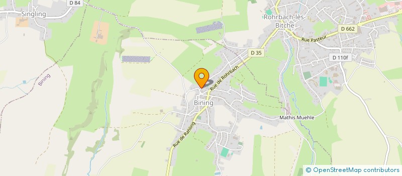 localisation de l'entreprise SCI AMENEAU  BINING