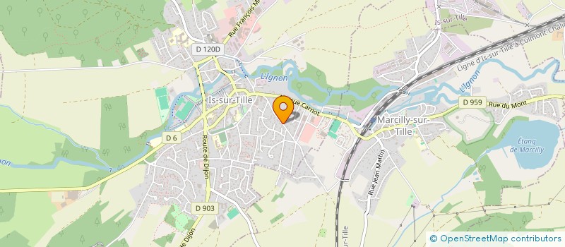 localisation de l'entreprise SCI AMENOPHYS à IS-SUR-TILLE