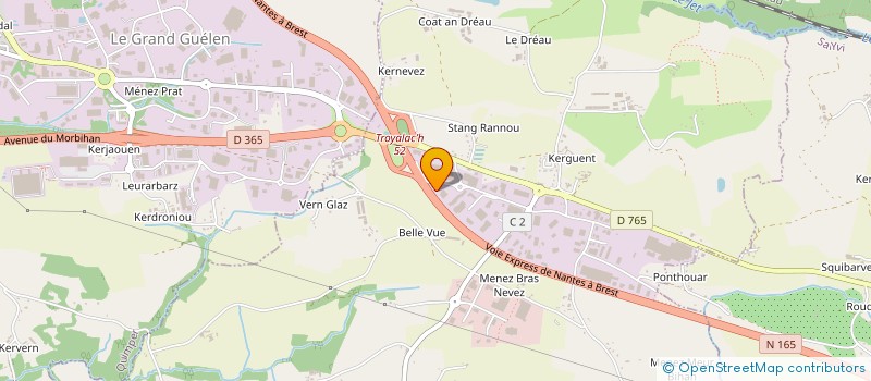 localisation de l'entreprise SCI AMENYS  SAINT-EVARZEC