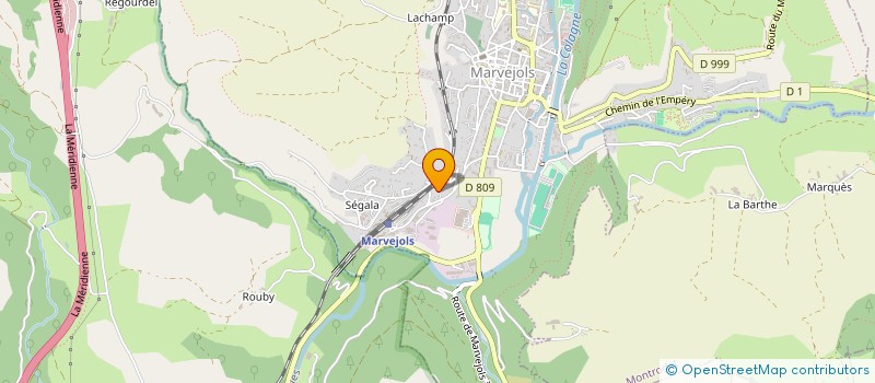 localisation de l'entreprise SCI AMERICA  MARVEJOLS