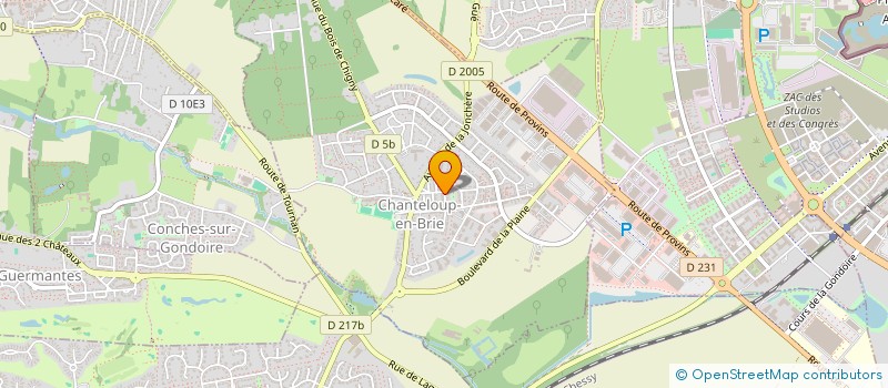 localisation de l'entreprise SCI AMES CARAIBES PARADISE  CHANTELOUP-EN-BRIE