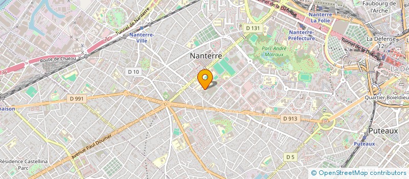 localisation de l'entreprise SCI AMESA  NANTERRE