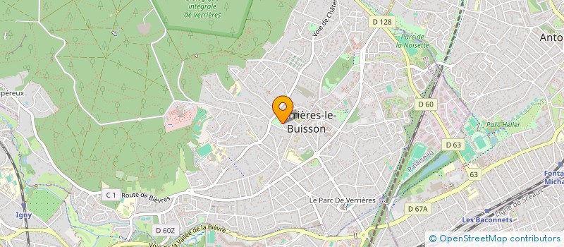 localisation de l'entreprise SCI AMETHAIS à VERRIERES-LE-BUISSON