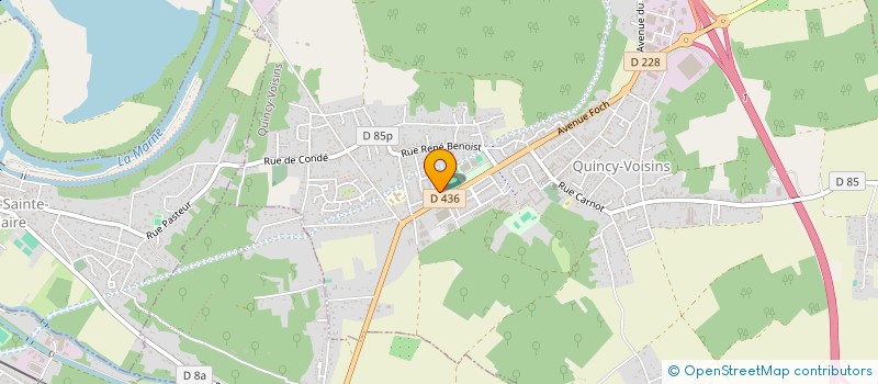 localisation de l'entreprise SCI AMETHYSTE  QUINCY-VOISINS